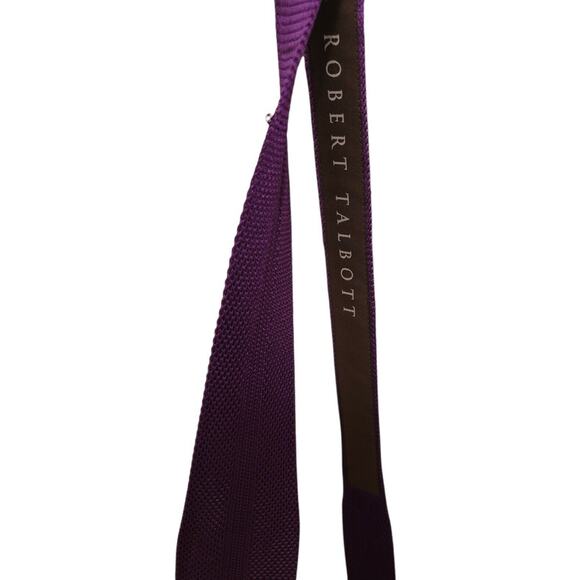 NEW Robert Talbott Knit tie -NWT- 100% silk - Picture 4 of 6
